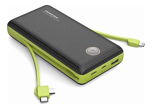 Carregador Portátil Power Bank Universal 20.000mAh, 2 portas USB + 1 porta USB-C, Indicador de bateria Carregamento Rápido Turbo Compatível com Todos Dispositivos