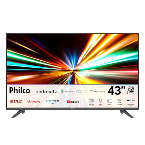Smart TV 43" Philco Android TV Full HD Borda Infinita P43EAA