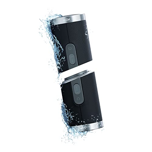 WAAW by ALOK Caixa de Som US 200SB DUO Bluetooth 2 em 1, Resistente à Água, Acabamento Metálico, TWS, 20W RMS